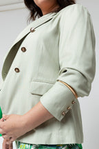 Mint Pinstripe Sisca Blazer - Sale