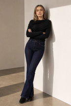 Dark Denim Booty Sculpt Flare Miracle Jean