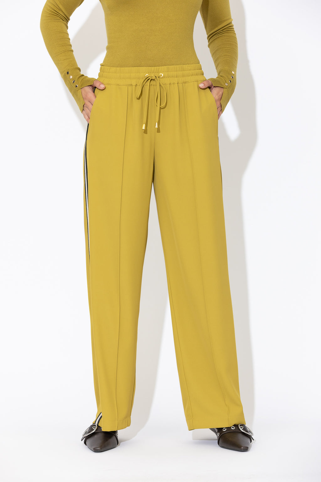Chartreuse Euro Pintuck Sport Pant