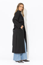 Black Luxury Trench Coat