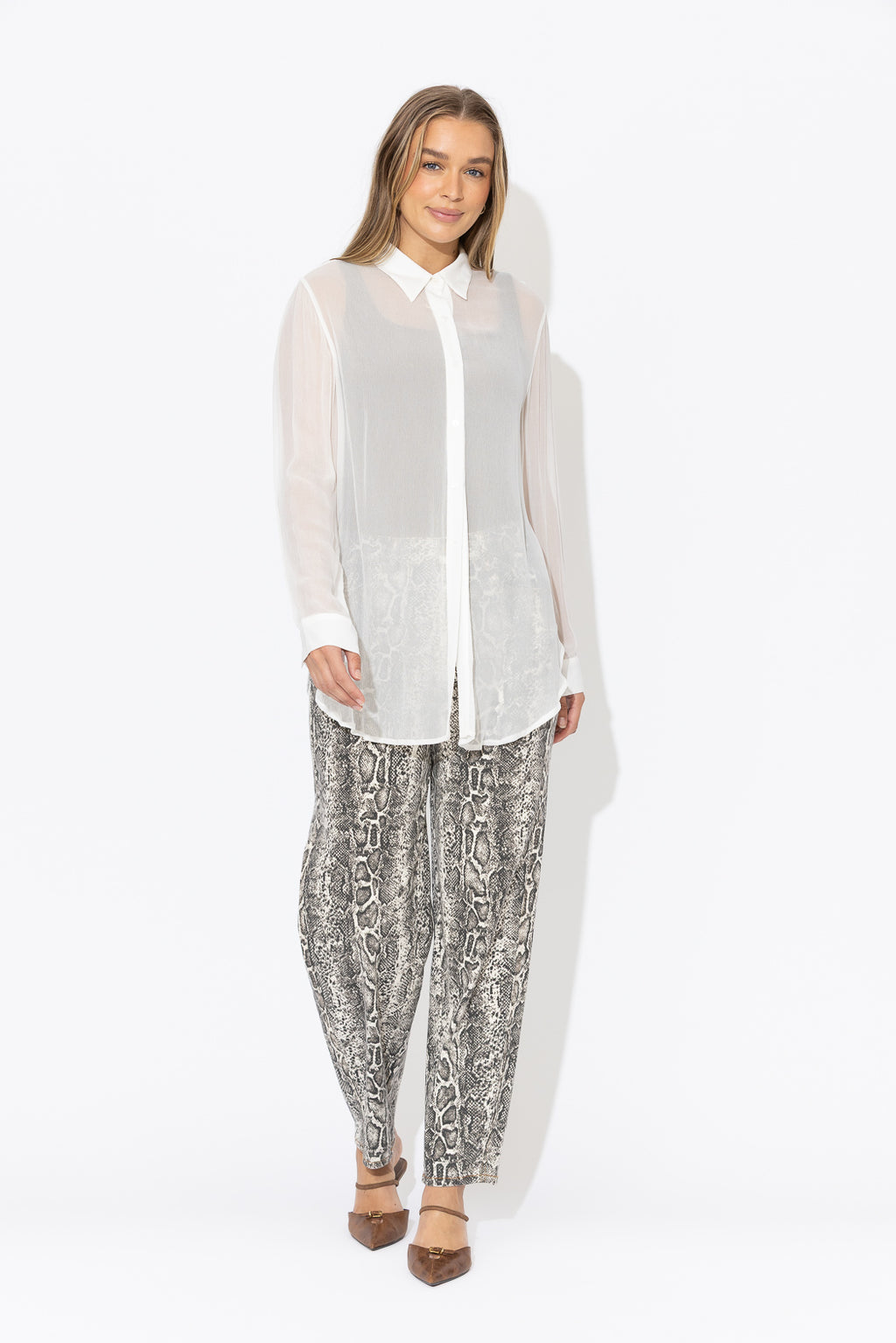 White Viscose Charlie Shirt