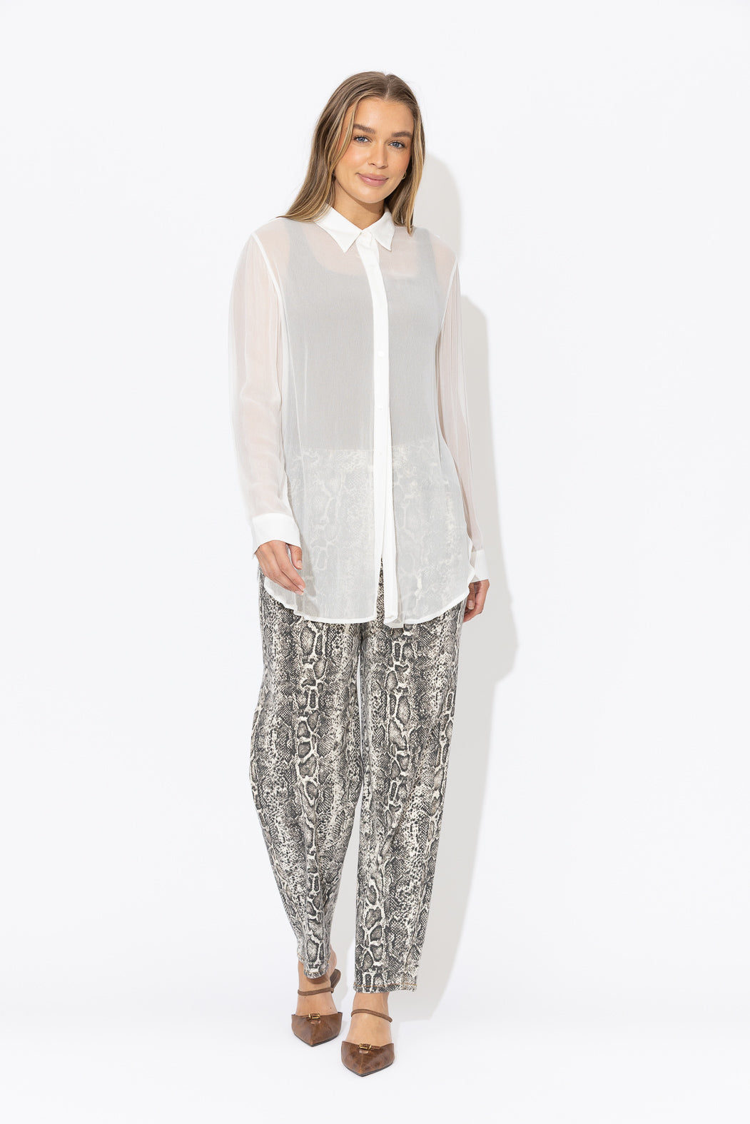 White Viscose Charlie Shirt