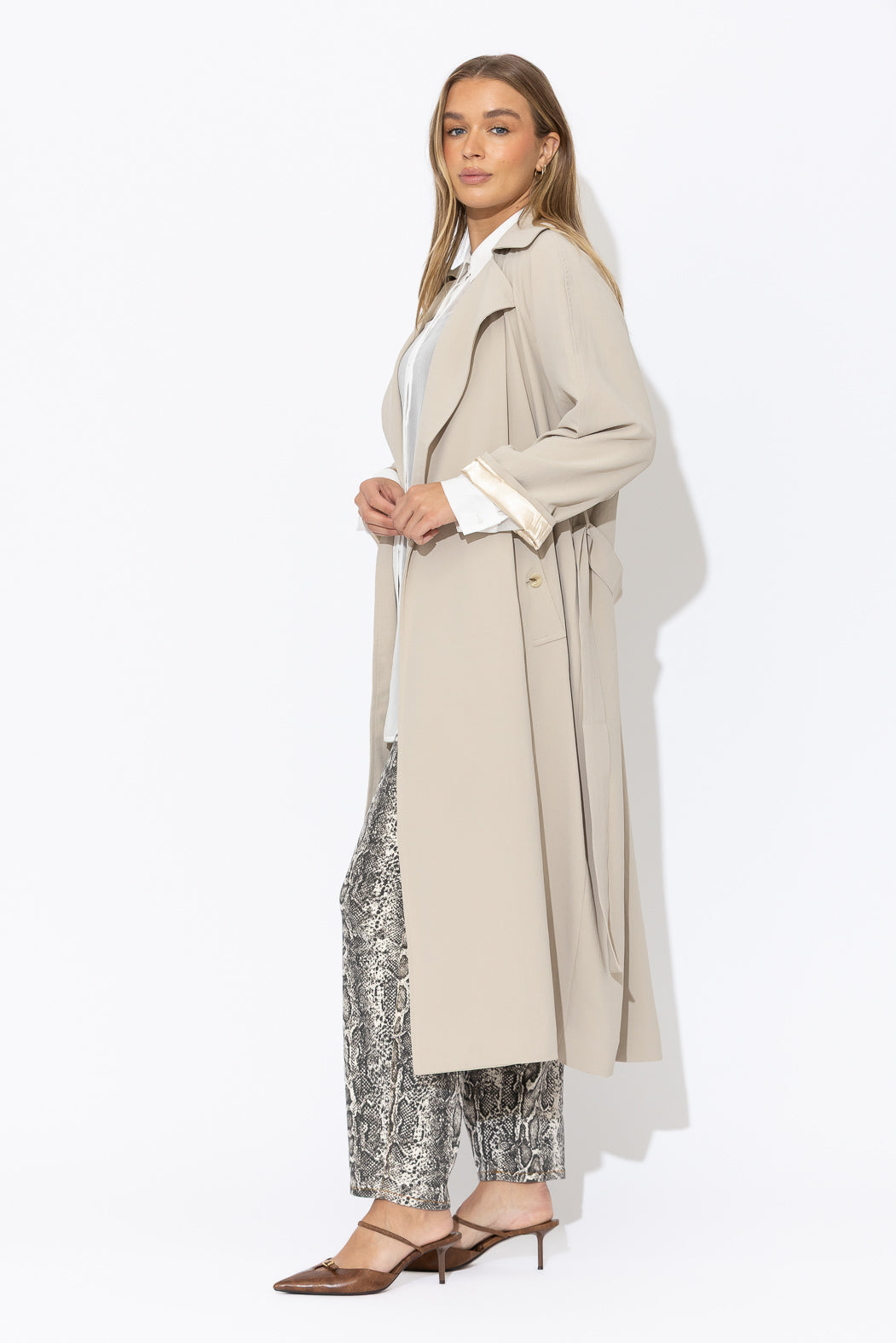 Beige Luxury Trench Coat
