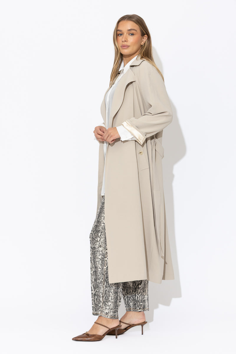Beige Luxury Trench Coat
