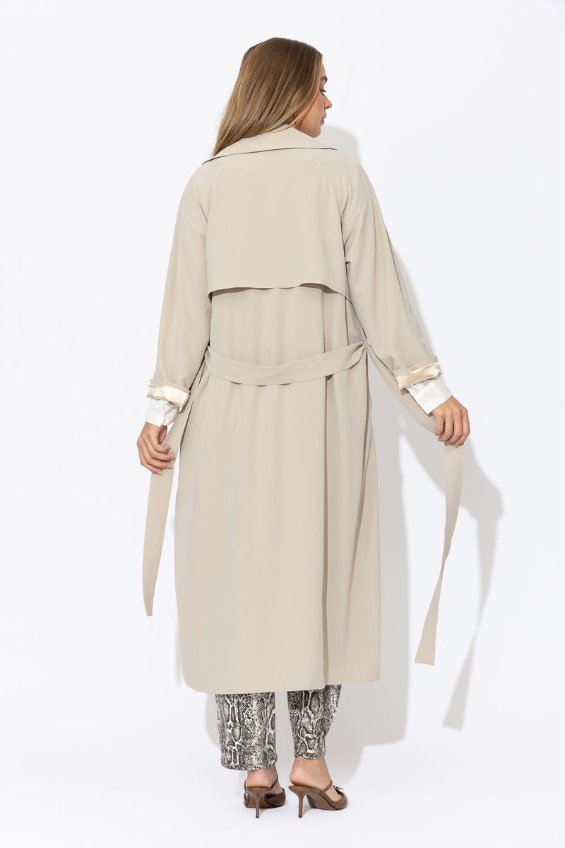 Beige Luxury Trench Coat