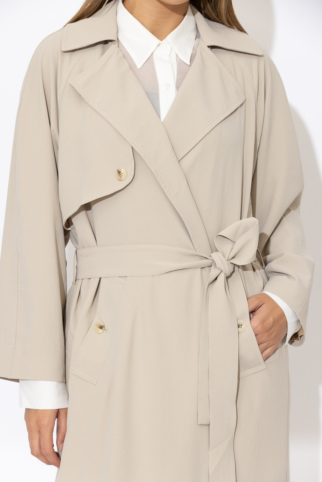 Beige Luxury Trench Coat