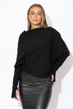 Black Milan Model Knit