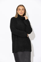 Black Roll Neck Tunic