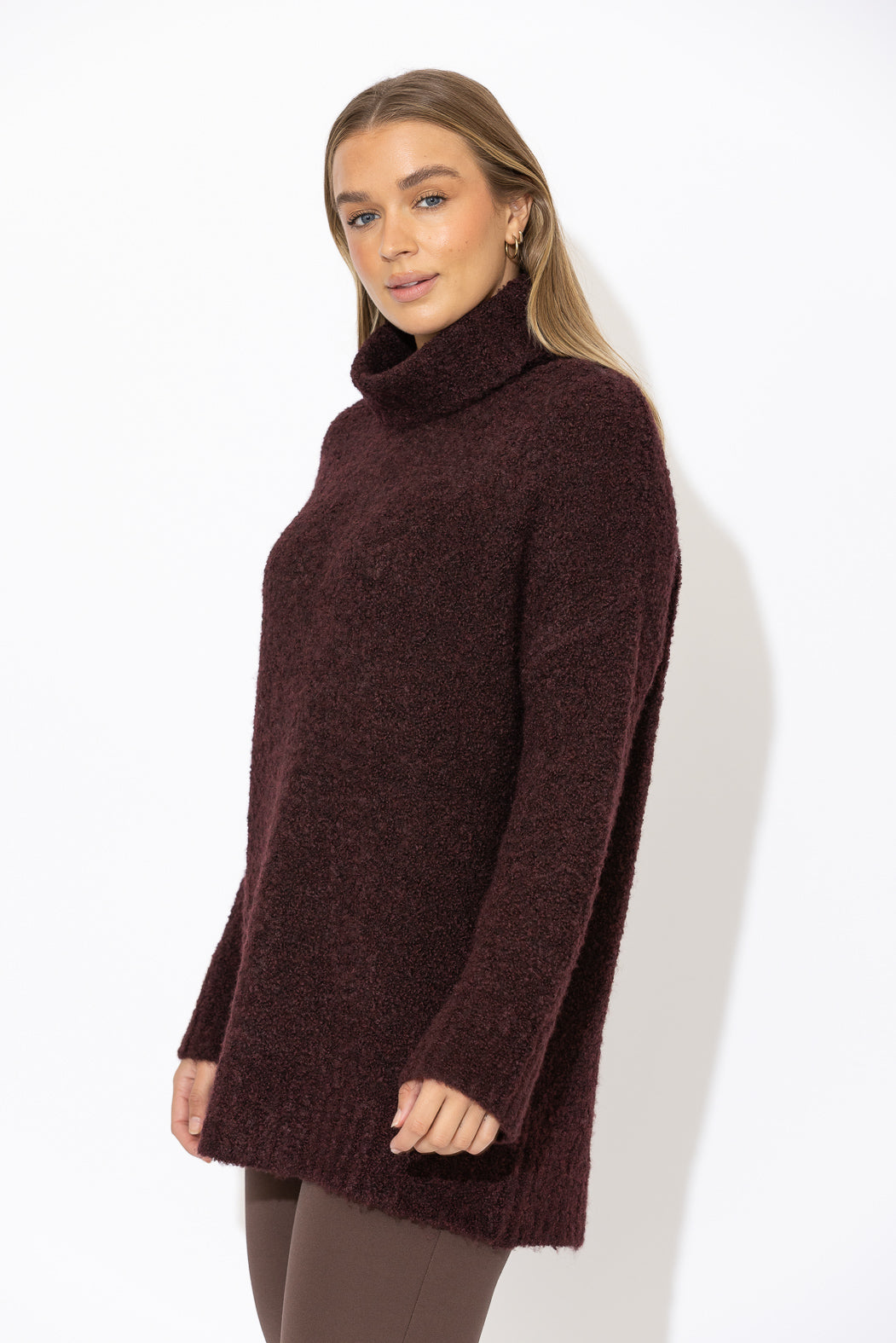 Mahogany Roll Neck Tunic