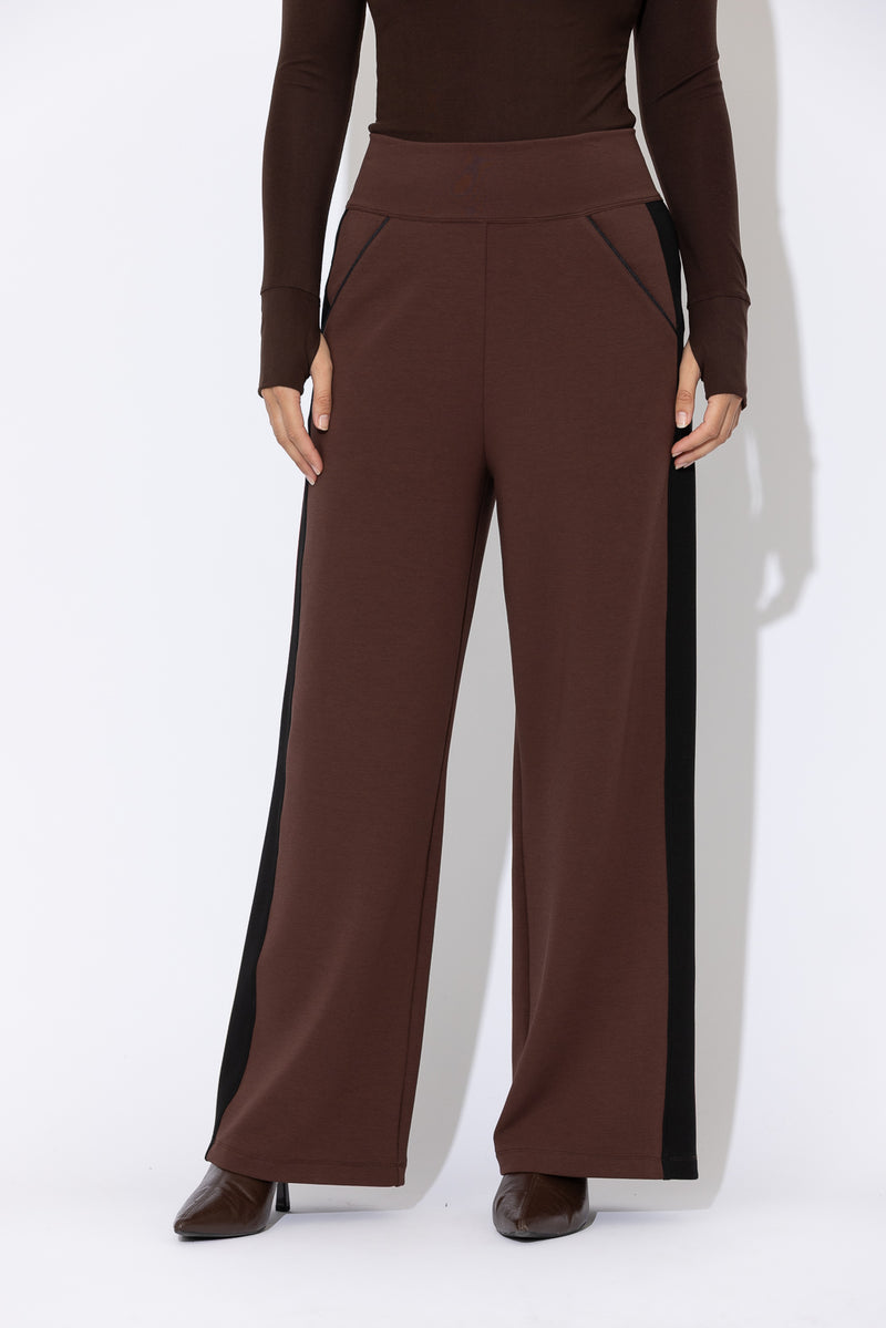 Chocolate Scuba Panel Pant