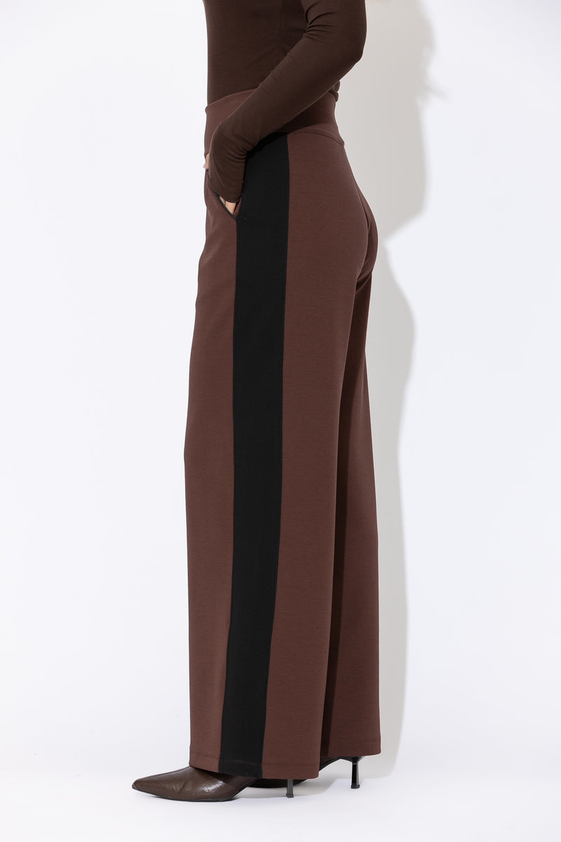 Chocolate Scuba Panel Pant