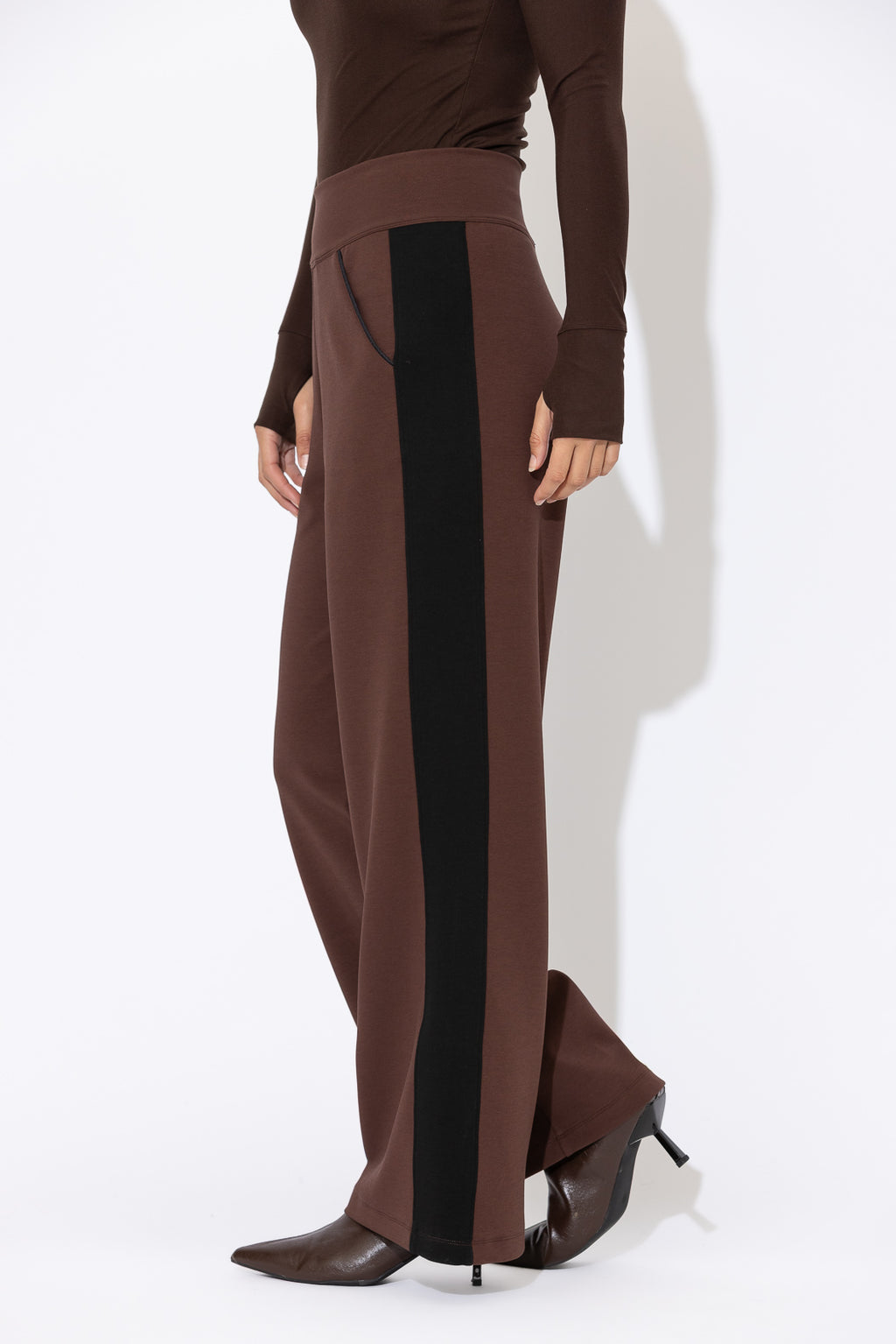 Chocolate Scuba Panel Pant