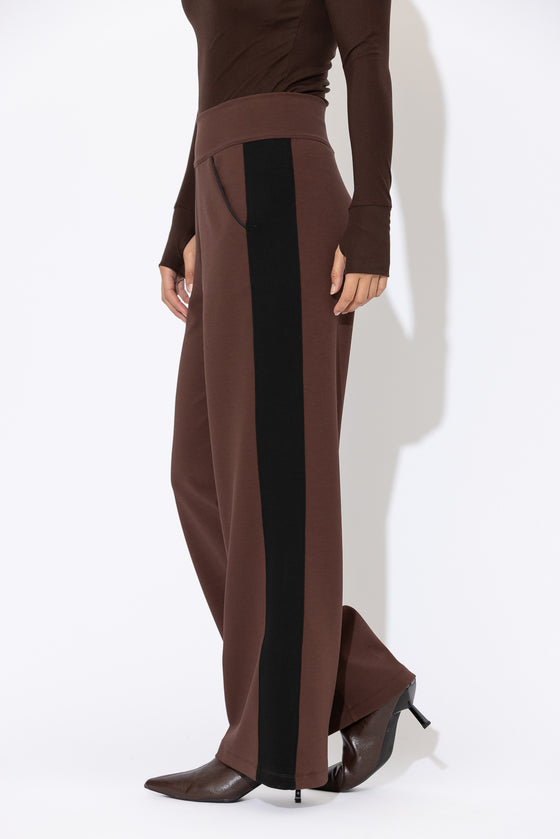 Chocolate Scuba Panel Pant