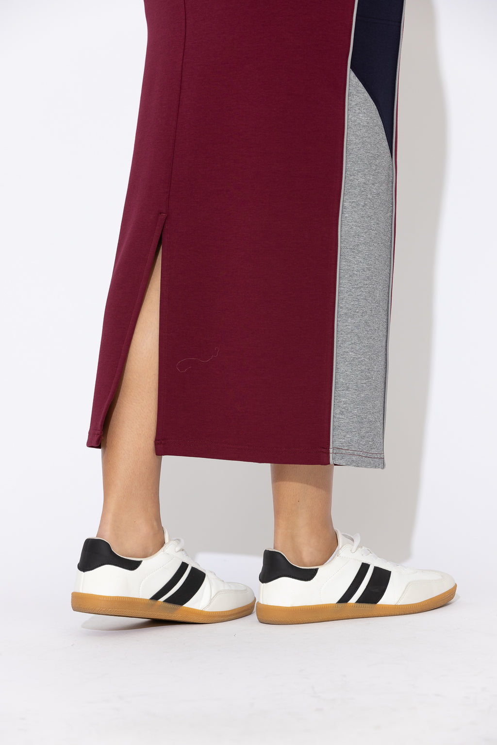 Raspberry Scuba Movement Skirt