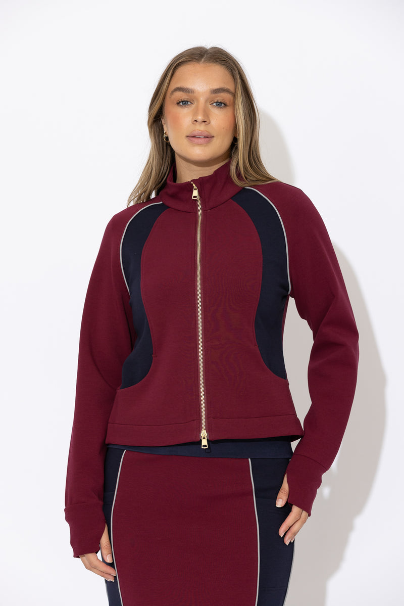 Raspberry Scuba Movement Jacket