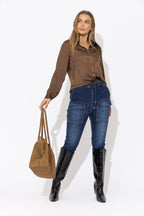 Dark Denim Stretch Jogger Jean
