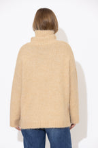 Caramel Roll Neck Jumper
