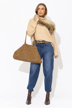 Caramel Roll Neck Jumper