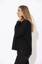 Black Roll Neck Jumper