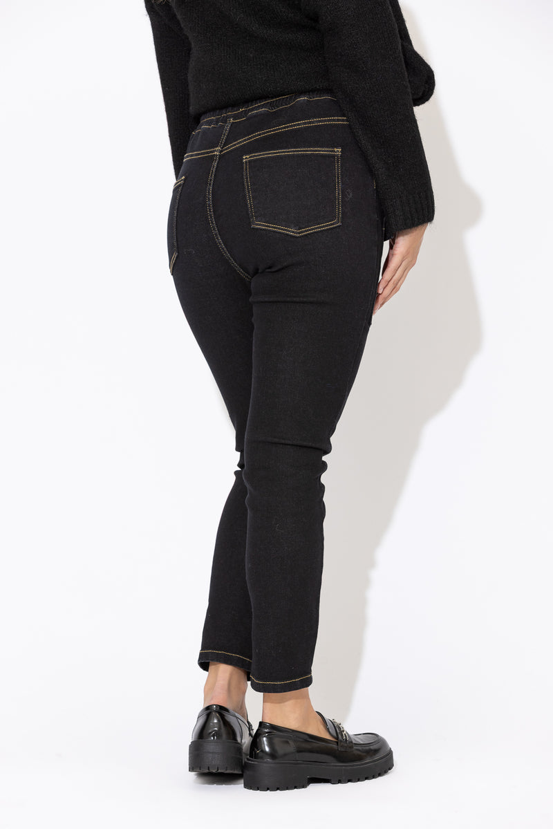 Black Stretch Jogger Jean