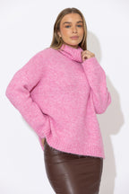Pink Roll Neck Jumper