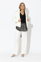 Ivory Drape Sport Jacket