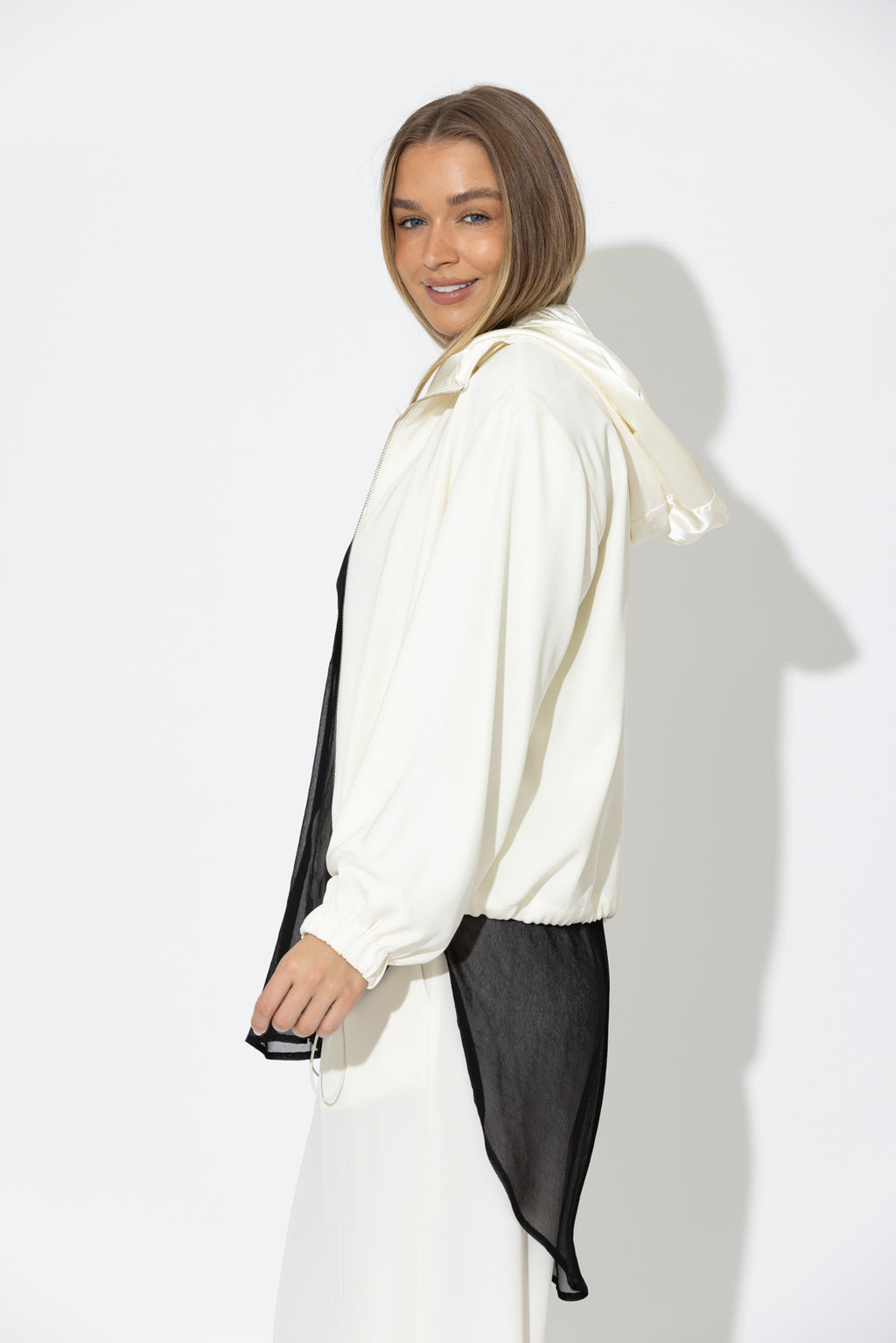 Ivory Drape Sport Jacket