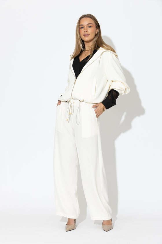 Ivory Drape Sport Jacket