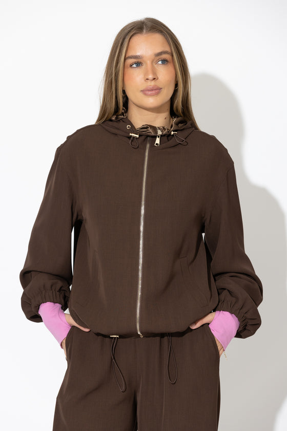 Chocolate Drape Sport Jacket