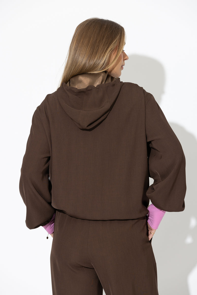Chocolate Drape Sport Jacket