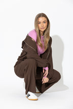Chocolate Drape Sport Jacket