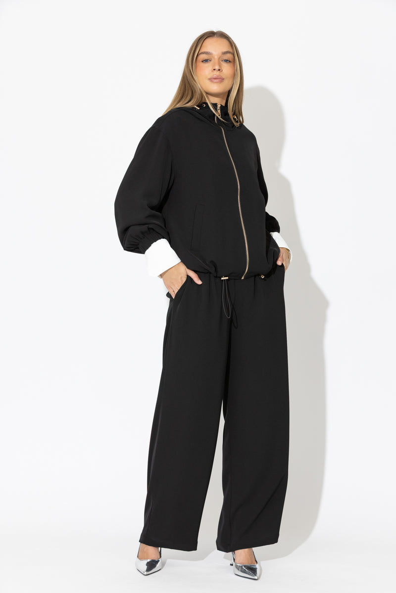 Black Drape Sport Jacket