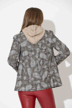 Paisley Check Wrap Blazer