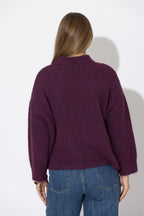 Plum Fluffy Everyday Jumper