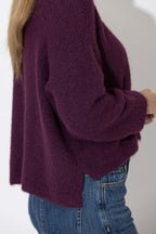 Plum Fluffy Everyday Jumper