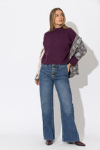 Plum Fluffy Everyday Jumper