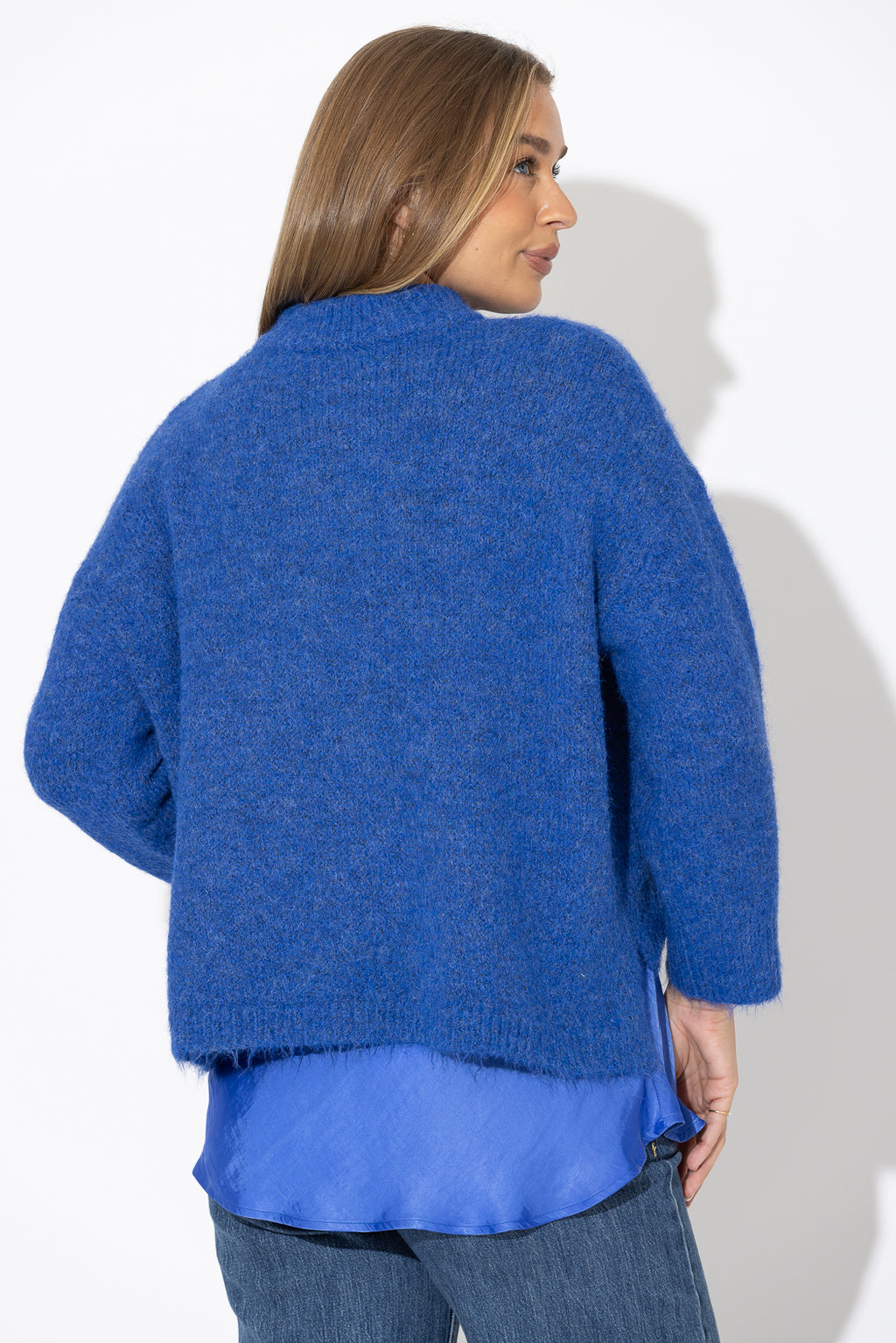 Cobalt Fluffy Everyday Jumper
