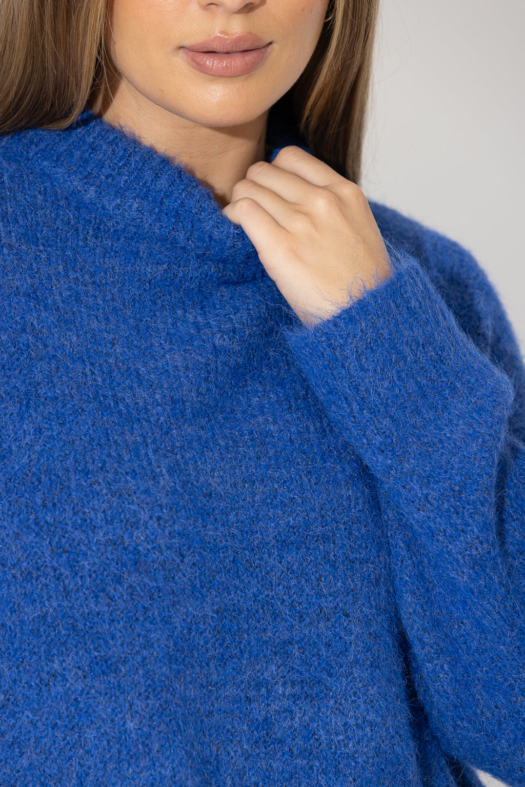 Cobalt Fluffy Everyday Jumper