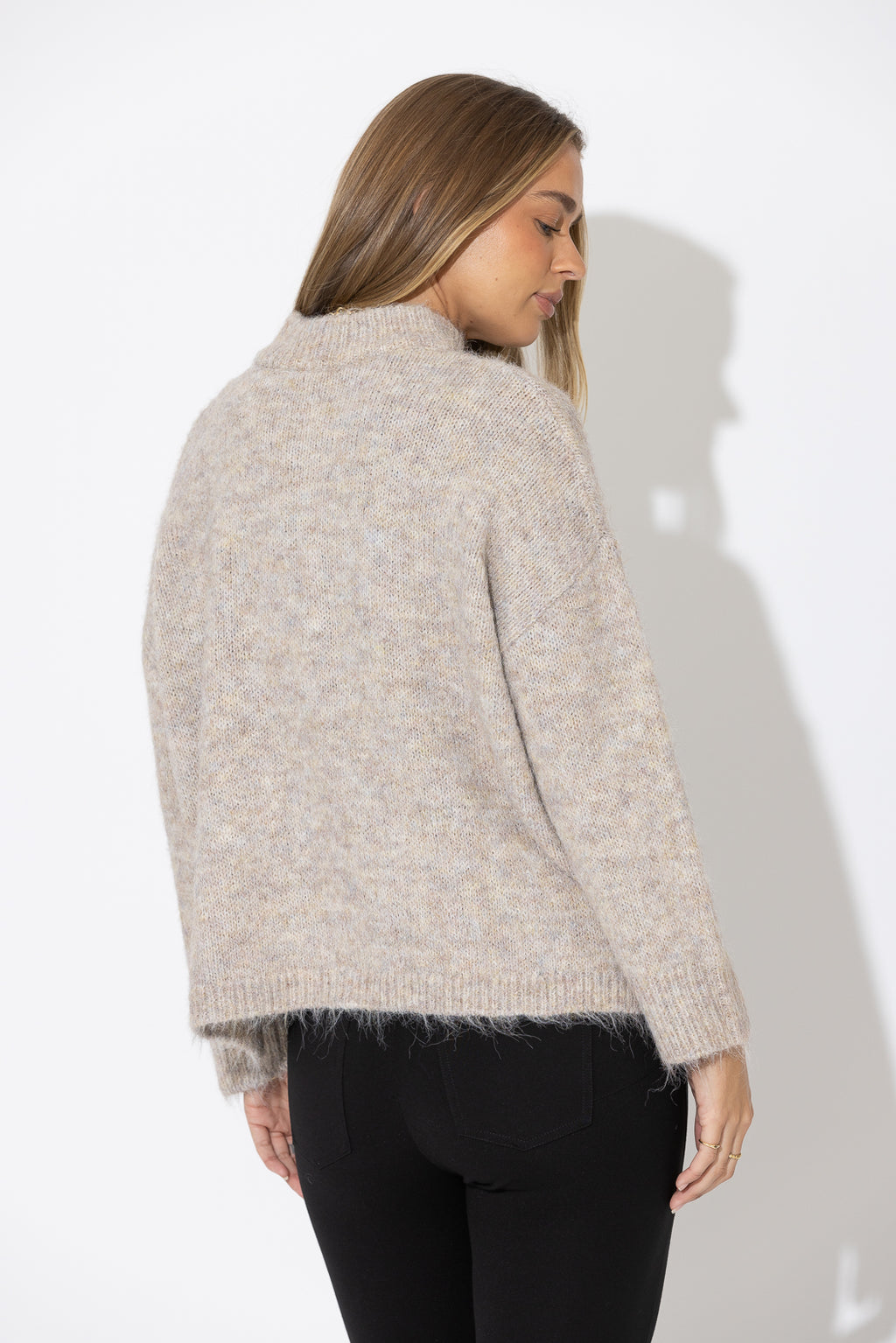 Oatmeal Fluffy Everyday Jumper