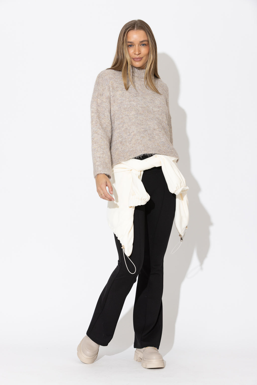 Oatmeal Fluffy Everyday Jumper