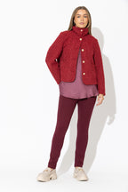 Burgundy Ponte Jogger Cargo Pant