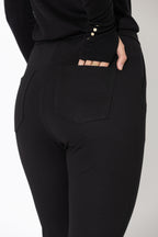 Black Ponte Jogger Pant
