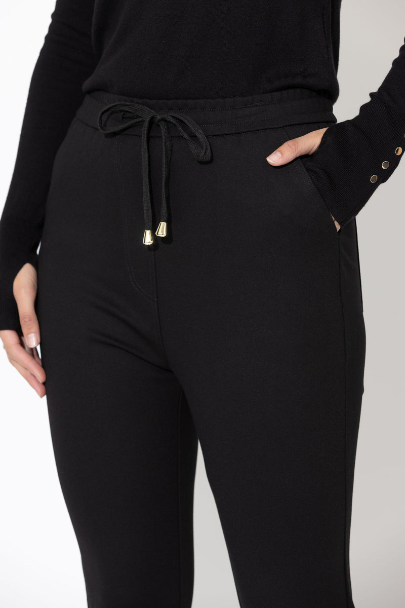 Black Ponte Jogger Pant