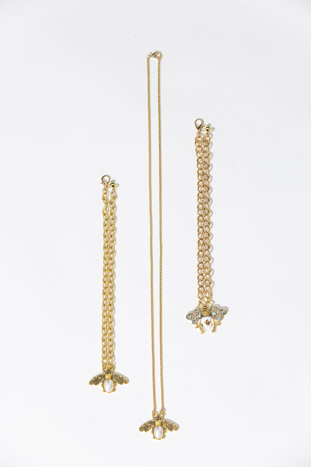 Gold Honey Bee Necklace