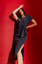 Navy Washed Harlow Dress