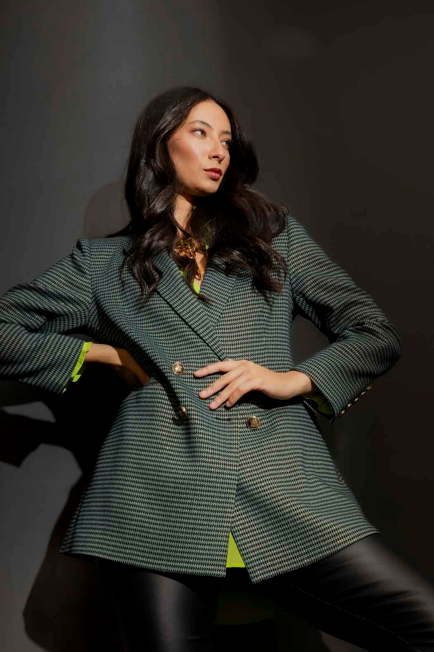 Jade Lurex Bari Blazer