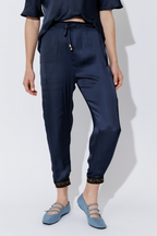 Navy Glow Pull On Pant