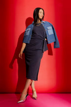 Navy Washed Harlow Dress