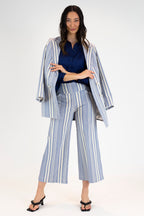 Navy Lurex Maya Shirt - FINAL SALE