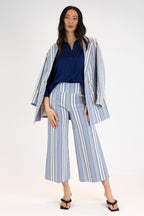 Navy Lurex Maya Shirt - FINAL SALE